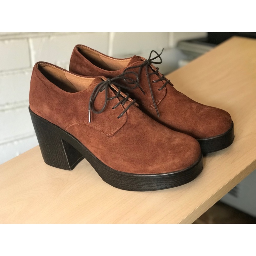 NWOB✨Vagabond Marva Tan Suede Lace Up Heel